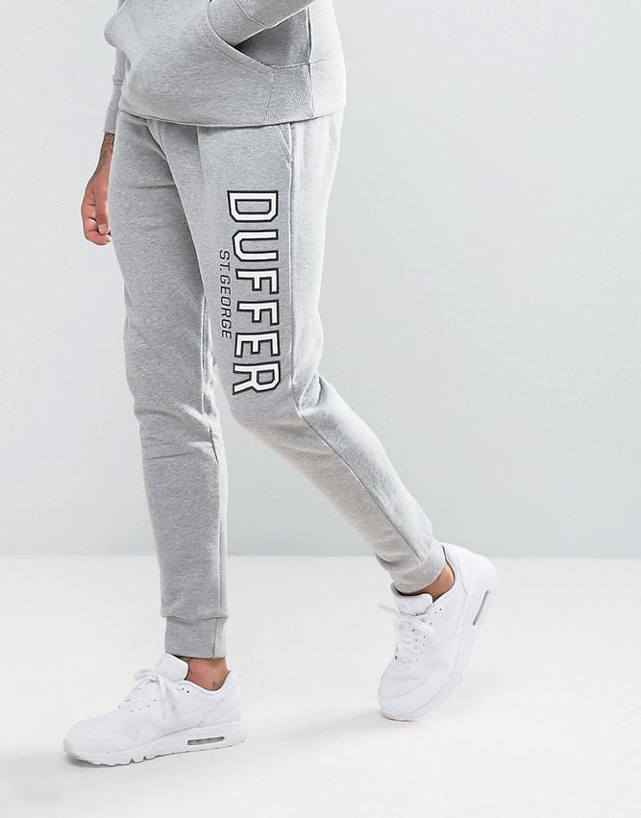 Duffer Skinny Joggers In Gray - Gray