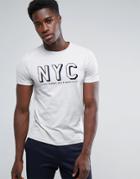 Tommy Hilfiger Finn Nyc Logo T-shirt In White - White