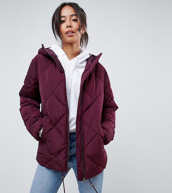 Asos Design Tall Ultimate Puffer - Purple