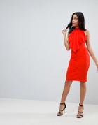 Love Overlay Midi Dress - Red
