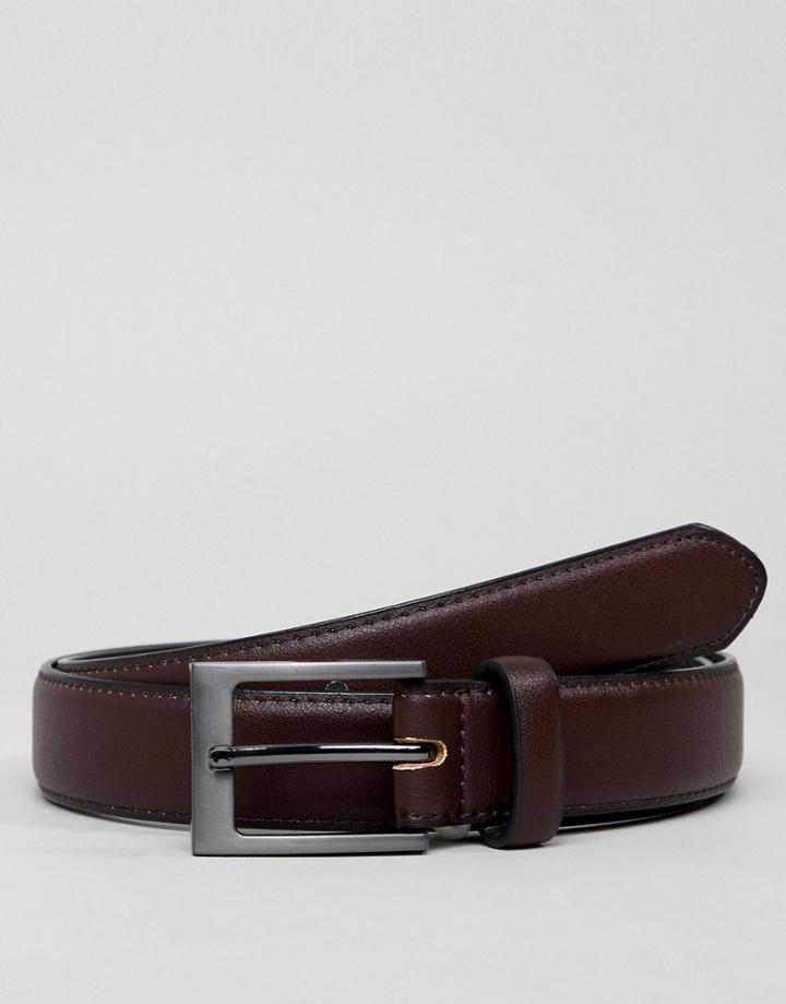 New Look Smart Belt In Brown - Brown