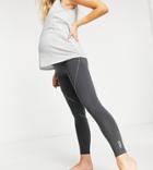 Asos 4505 Maternity High Waist Leggings With Back Phone Pocket And Wraparound Seam-green