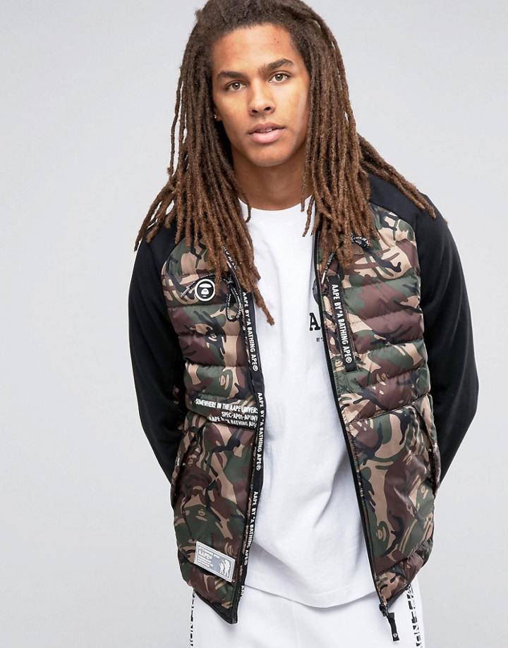 Aape By A Bathing Ape Jacket With All Over Camo Print - Green