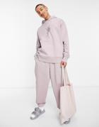 Asos Design Set Heavyweight Oversized Sweatpants In Dusty Pink