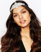 Rock 'n Rose Cressida Rhinestone Halo Headband - Silver