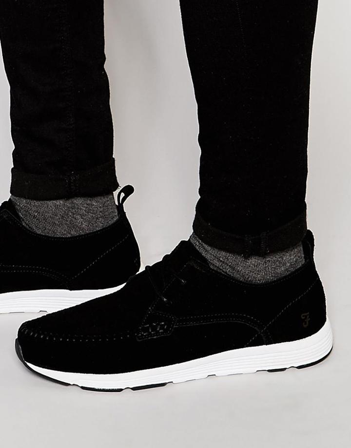 Farah Quan Lo Suede Sneakers - Black