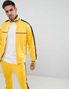Diesel Side Stripe Track Jacket Yellow Two-piece - Yellow