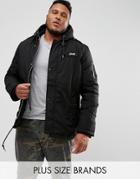 Schott Plus Dubon Insulated Parka In Black - Black