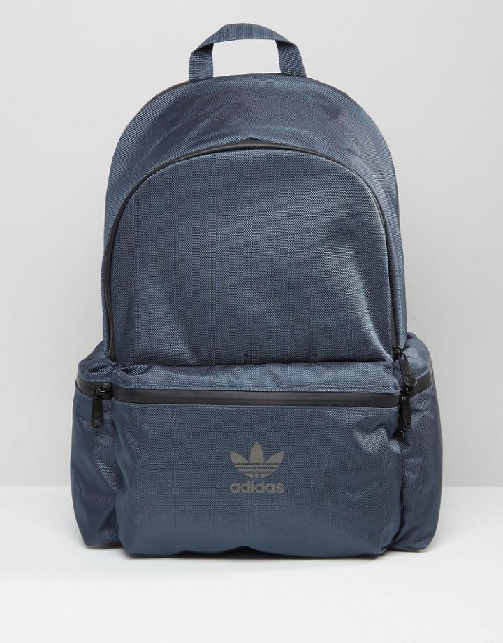 Adidas Originals Backpack With 3 Pockets In Black Az0270 - Black
