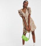 Influence Tall Tea Dress In Retro Floral-multi