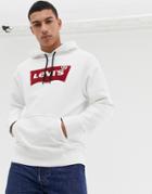 Levi's Small Batwing Logo Hoodie White-white