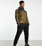 The North Face Wind Jacket In Khaki Exclusive At Asos-green