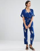 Uttam Boutique Floral Jumpsuit - Navy