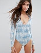 Billabong Surf Tie Dye Long Sleeved Swimsuit - Multi