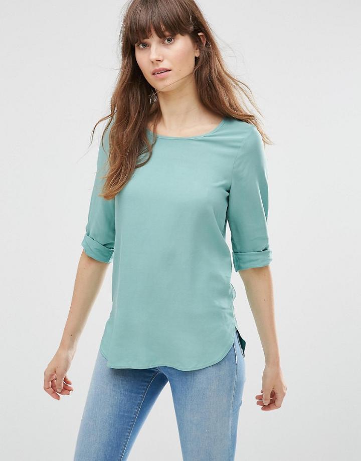 Vero Moda Boca 3/4 Sleeve Blouse - Oli Blue