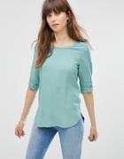 Vero Moda Boca 3/4 Sleeve Blouse - Oli Blue