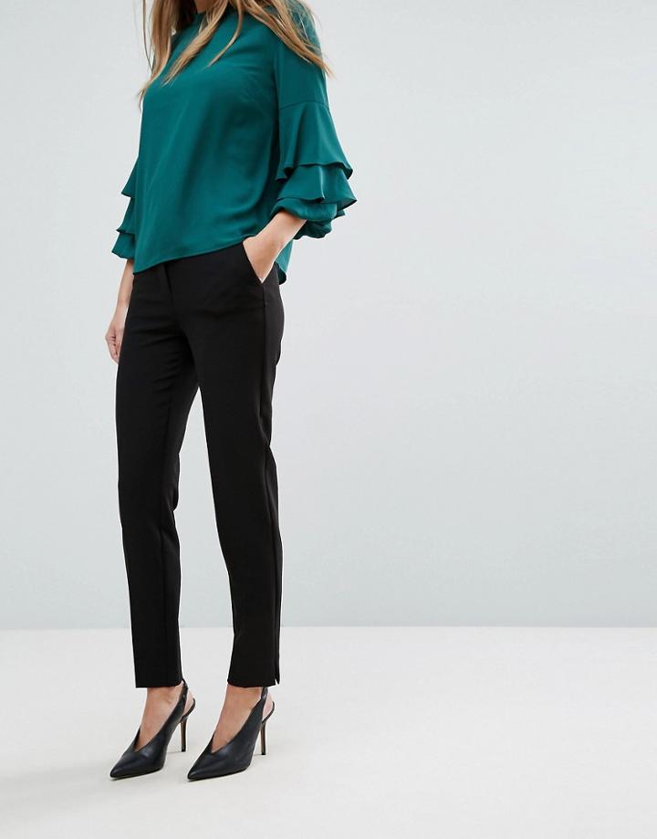 Warehouse Slim Leg Pants - Black