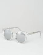 Quay Australia Brooklyn Sunglasses In Clear - Clear