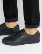 Tommy Hilfiger Paulie Leather Sneakers - Black