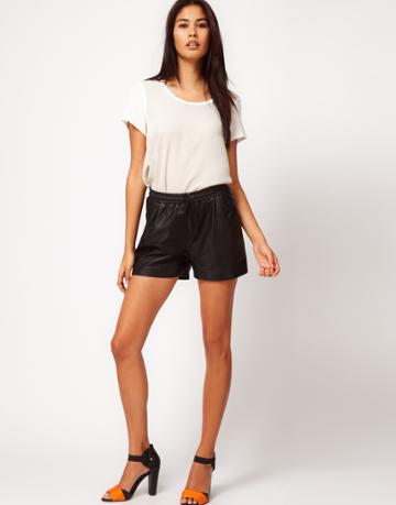 Vero Moda Very Leather Sports Shorts