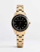 Karl Lagerfeld Kl1641 Ladies Gold Plated Watch With Black Dial - Gold
