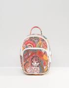 Adidas Originals Mini Farm Print Backpack In Bright Floral - Multi