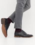 Office Interface Brogues In Black Leather