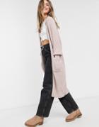 Sndys Nettie Knit Cardigan In Dusty Pink