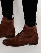 Hudson Swathmore Suede Lace Up Boot - Brown