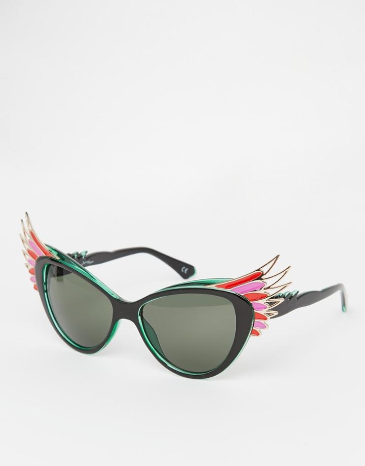 Jeepers Peepers Novelty Bird Cat Eye Sunglasses