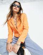 Only Cropped Blazer In Orange