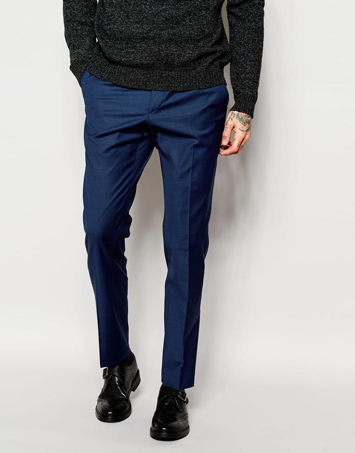 Asos Skinny Suit Pants - Navy