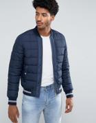 Mango Man Puffer Jacket In Navy - Navy