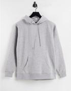 New Look Hoodie In Charcoal-grey