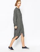 Minimum Long Line Maxi Shirt Dress - 867 Fall Green
