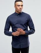Jack & Jones Long Sleeve Premium Slim Smart Shirt - Navy