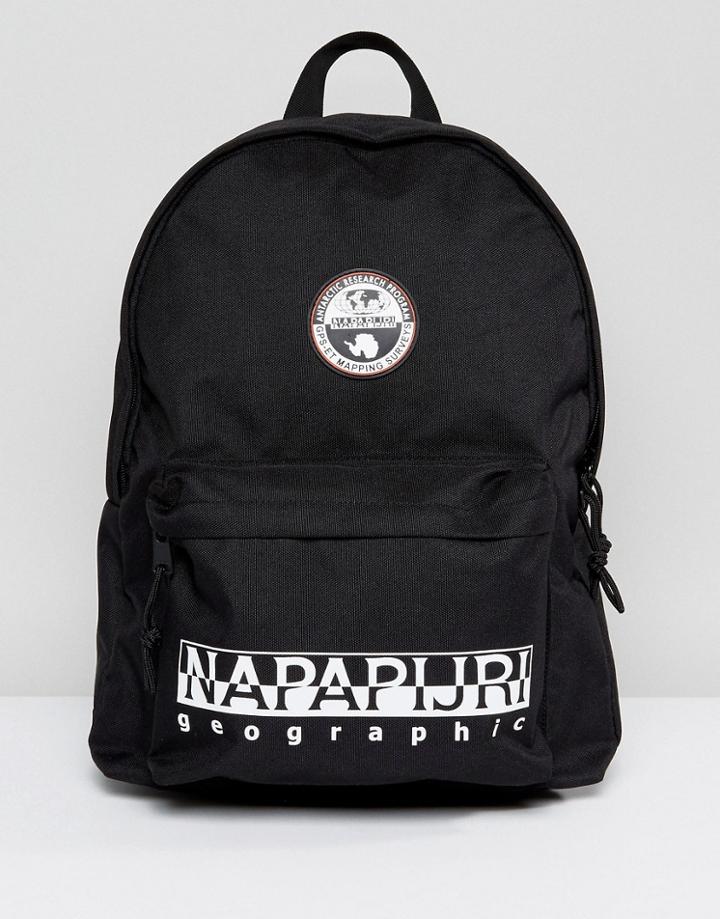 Napapijri Logo Backpack In Black - Black