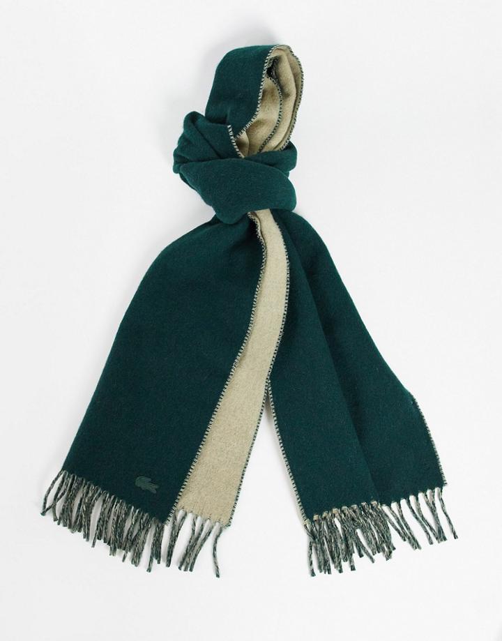 Lacoste Chevron Scarf-green