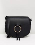 Only Cross Body Bag With Ring Detail - Black