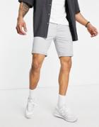 Le Breve Chino Shorts In Light Gray
