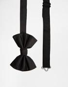 Asos Silk Bow Tie - Black