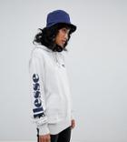 Ellesse Relaxed Hoodie With Arm Logo In Fine Knit - Gray