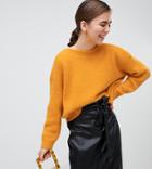 Monki Textured Oversized Sweater In Yellow