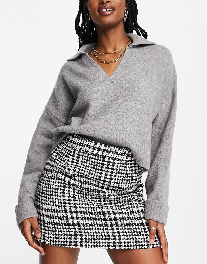 Vila Mini Skirt In Houndstooth - Part Of A Set-multi