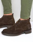 Hudson London Garrodd Suede Boots - Brown