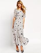 Sister Jane Galaxy Maxi Dress In Star Print - Gray
