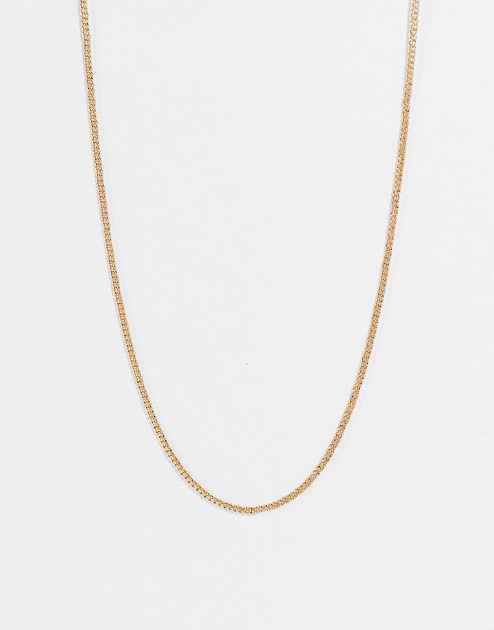 Weekday John Chain Necklace In Gold