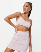 Missguided Cami Top In Lilac Print - Part Of A Set-purple