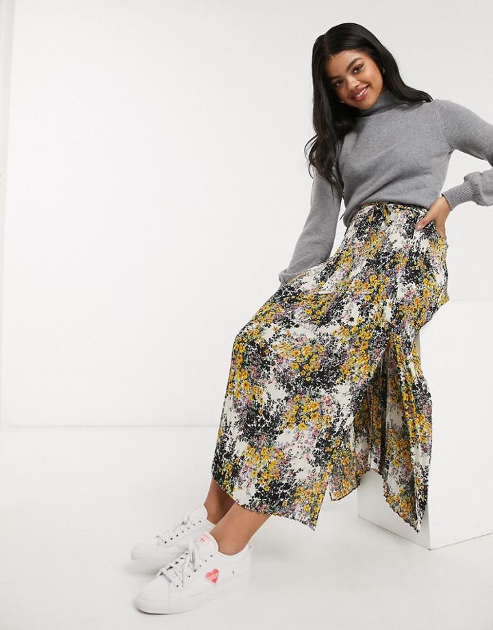 Oasis Balloon Sleeve Sweater In Gray-grey