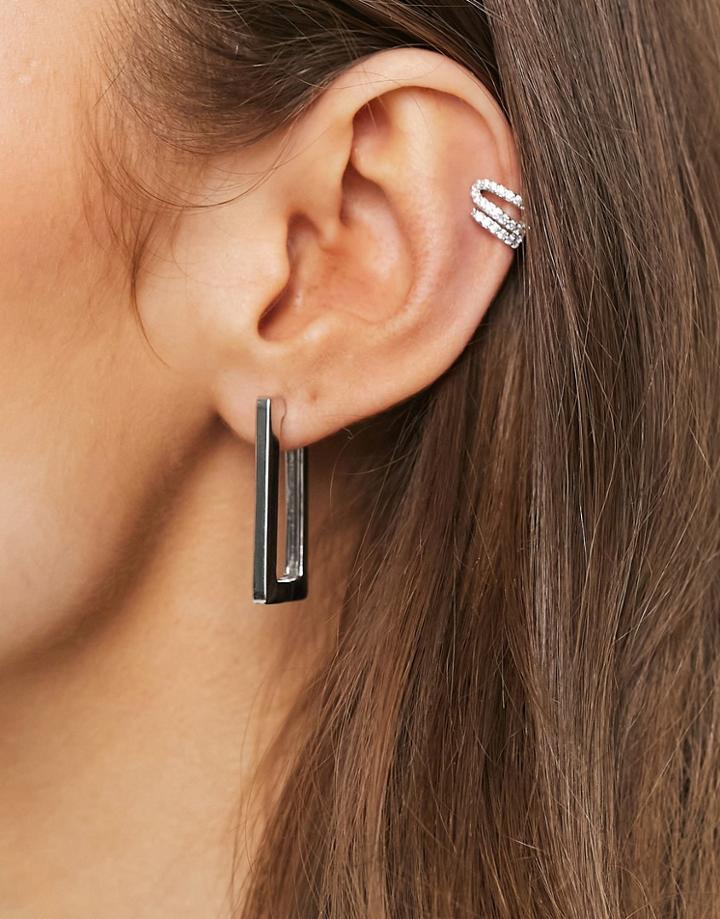 Luv Aj Ballier Ear Cuff In Silver
